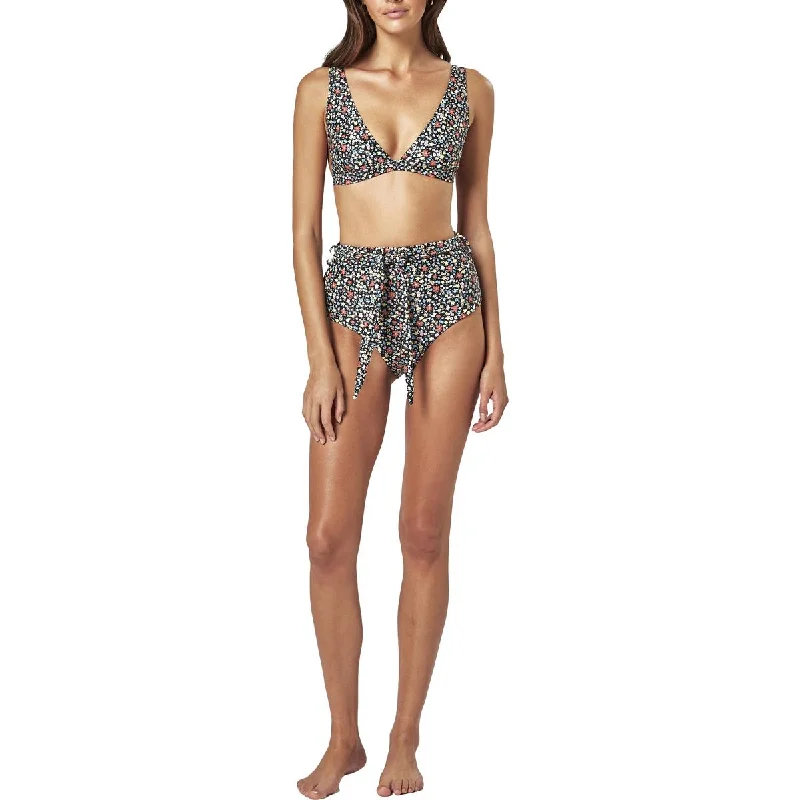 Trendy Women's Apparel Cabana Womens Floral High Waist Swim Bottom Separates