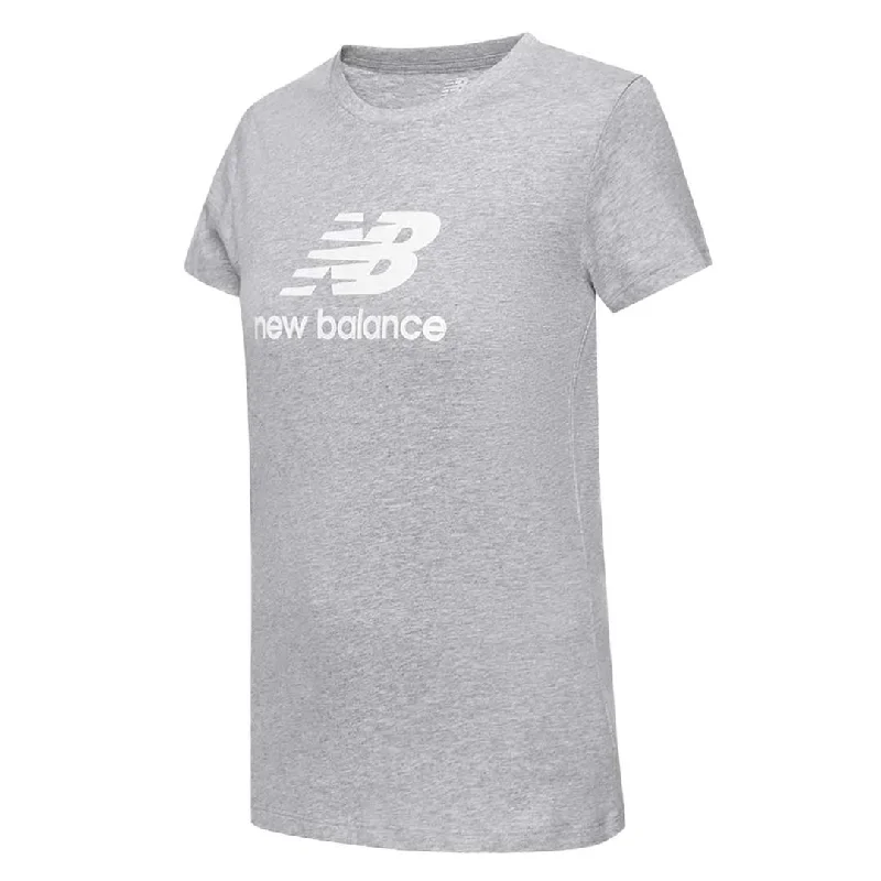 Sophisticated Women's Fashion New Balance - Women's Essentials Stacked Logo T-Shirt (WT31546 AG)