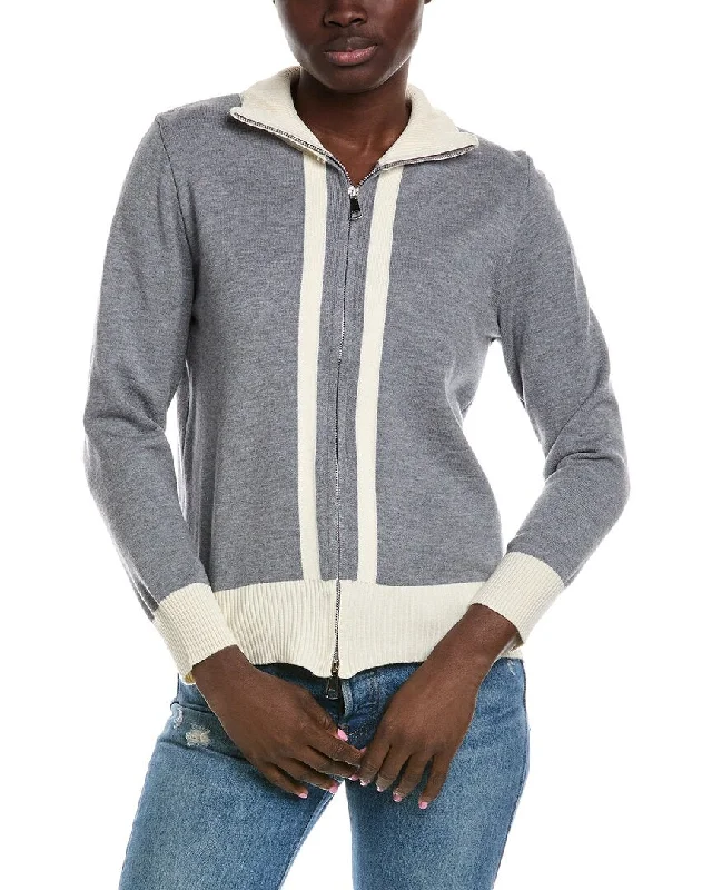 Women's Casual Garments Madison Miles Zip Cardigan