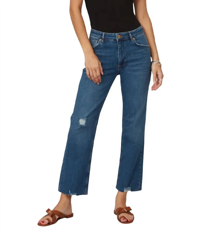 Women's Holiday Clothing Denver High Rise Straight Jeans In Dim Sky