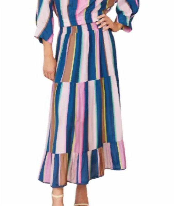 Online Boutiques Josie Skirt In Cabana Stripe