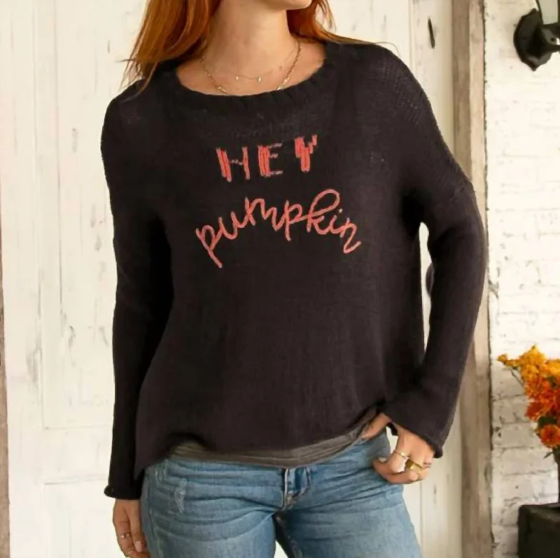 Everyday Women's Fashion Trends Hey Pumpkin Sweater In Chocolate Ale