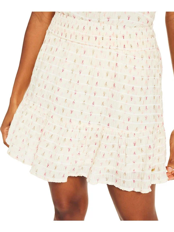 Latest Fashion for Women Womens Abstract Print Tiered A-Line Skirt