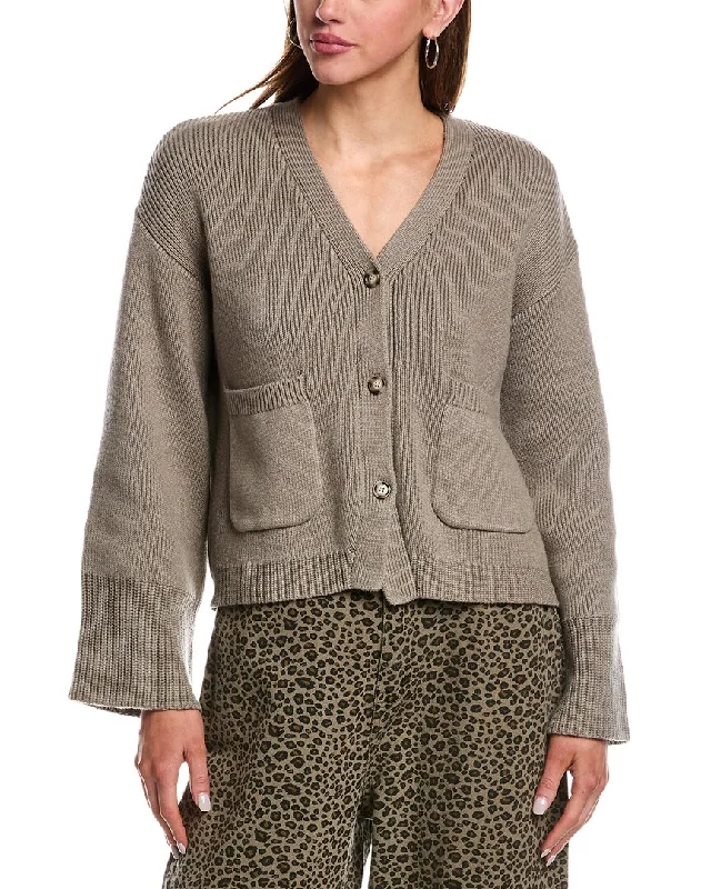 Women's Clothes Online Shopping REVERIEE Wool-Blend Cardigan