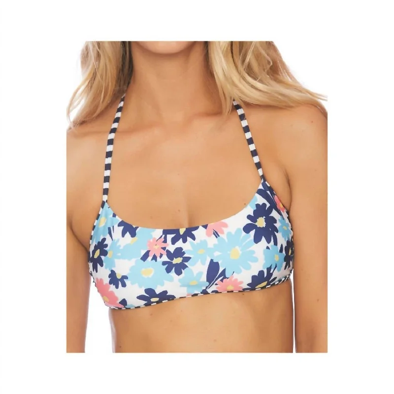 Flash Discount Reversible Bralette Bikini Top In Room To Bloom Multi