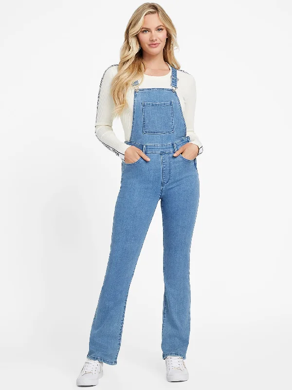 Women's Comfortable Lounge Outfit Eco Penelope Bootcut Overalls