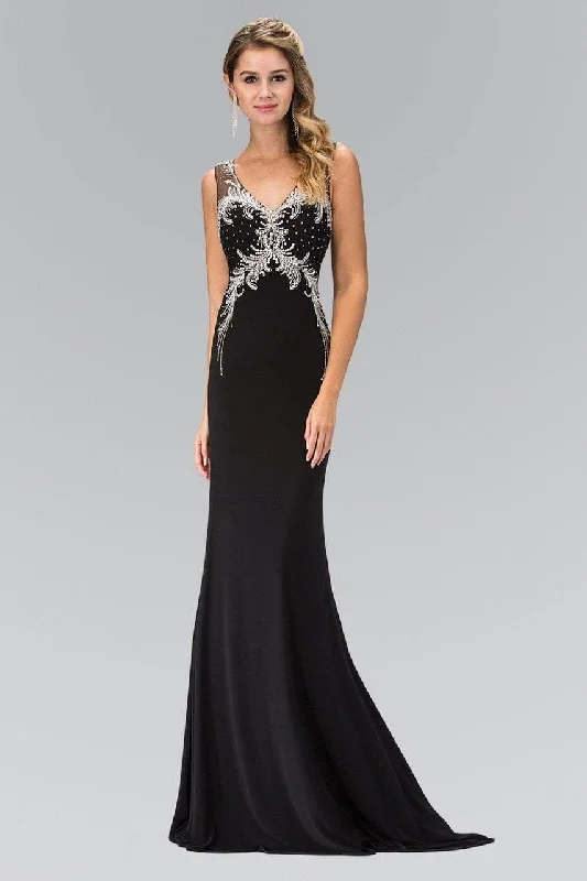 Stylish Women's Garments Elizabeth K - GL1358 Embellished Sleeveless Evening Gown