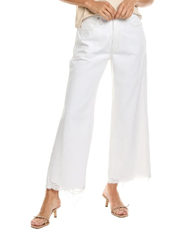 Timeless Women's Outfit FRAME Denim White Modern Relaxed Straight Jean