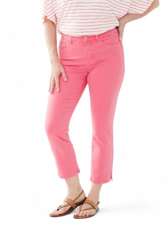 Vintage Clothing For Women Olivia Mid-Flared Jean In Flamingo Pink