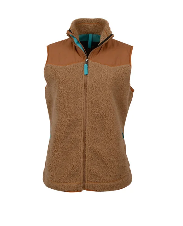 Best Online Women's Boutiques STS Ranchwear Womens Calgary Tan 100% Polyester Fleece Vest