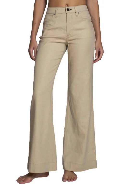 Women's Cozy Clothes Juniper Wide Leg Jeans In Khaki