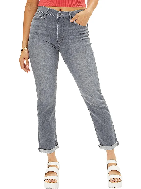 Women's Clothing Sets Blair Womens High-Rise Cropped Straight Leg Jeans