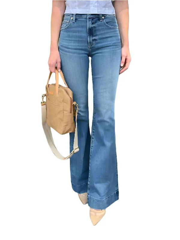 Women's Clothing For Travel Kinsley Mid Rise Jeans In Avenue Wash