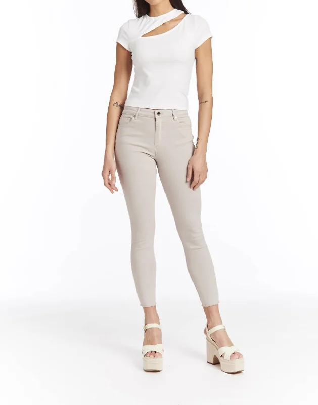 Summer Sale High Rise Color Skinny Jeans In Dove