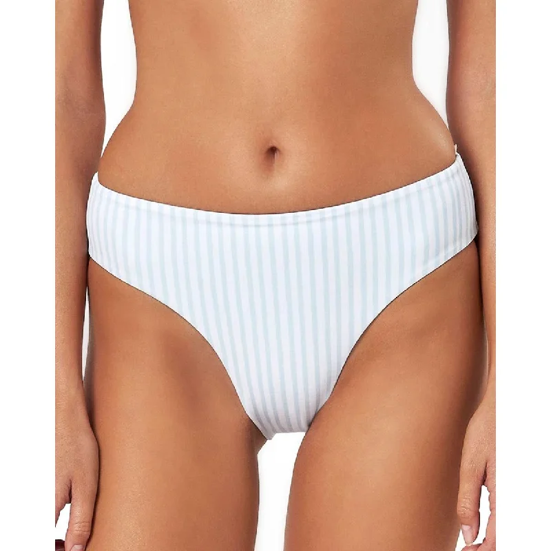 Women's Layered Outfit Tally Womens Striped High Waist Swim Bottom Separates