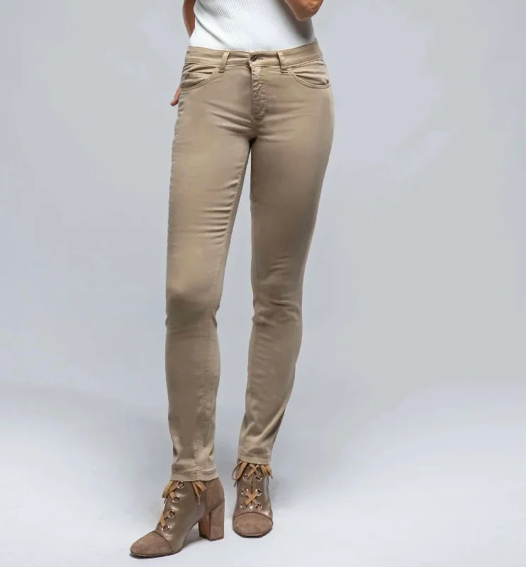 Women's Formal Event Clothing Mac Dream Skinny Jeans In Stone