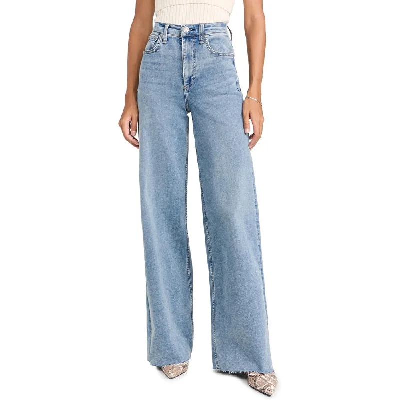 Big Sale Event rag & bone Women's Flexi Sofie High Rise Full Length Wide Jeans, Whitney