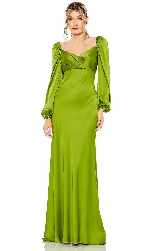 Women's Plus-Size Attire Ieena Duggal 495191 - Charmeuse Long Gown