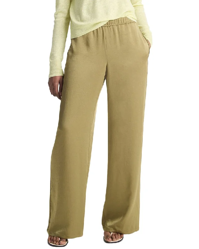 Flash Sales This Week Vince Mid Rise Side Strap Wide Leg Pant