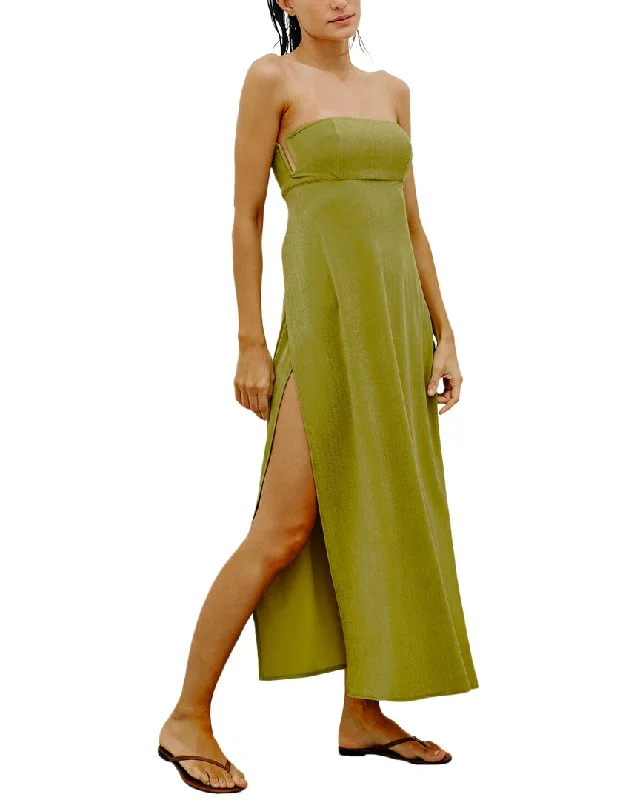 Elegant Women's Clothing Online ViX Solid Esther Long Cover-Up